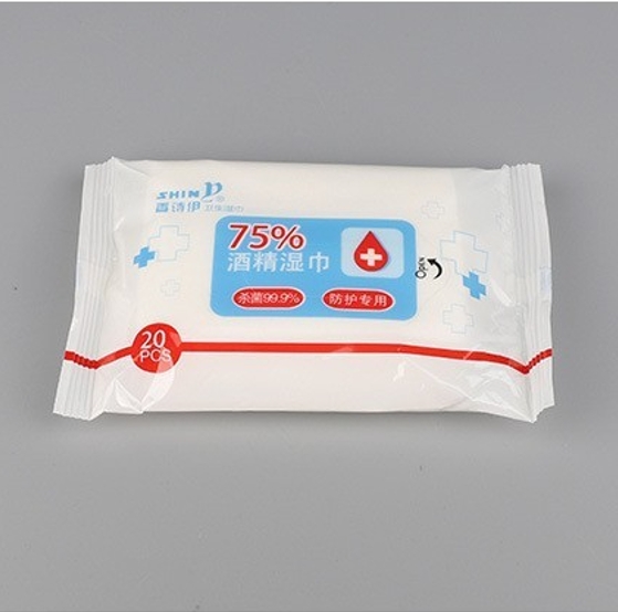 Direct Selling 20 Pcs 75% Disinfecting Wipe Sanitizing Wipe Alcohol Wipe