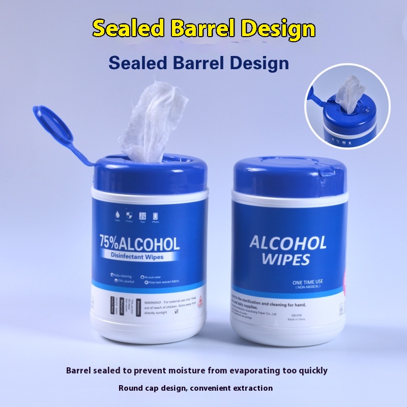 Factory Custom Logo 75% Alcohol Wipes 60 Pcs Bucket for Office & Home for Car Hotel Cleaning Multipurpose SterilizationMOQ10000buckets 图4