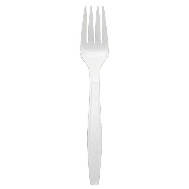 Factory Custom Logo Biodegradable Corn Starch Disposable Cutlery Western Steak Restaurants Modern Parties Fork Knife Plastic 图5