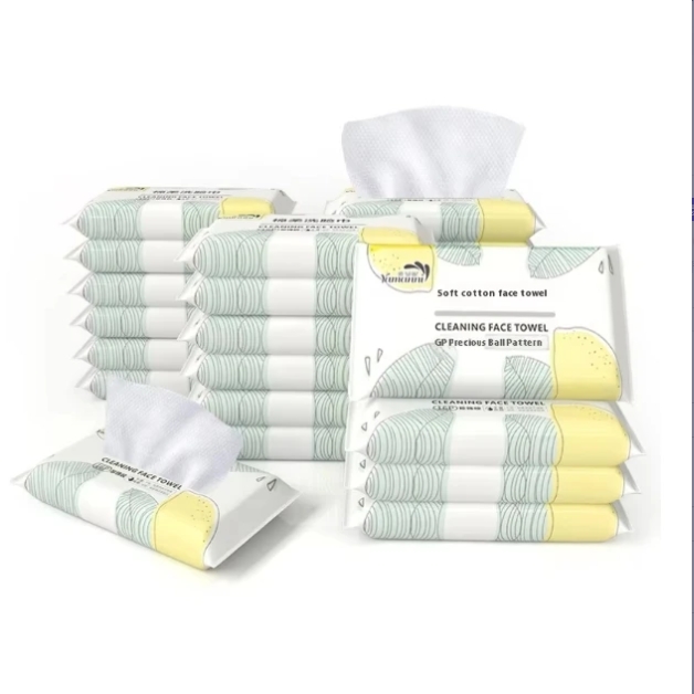 Factory Custom Logo Skin Friendly Portable Wet & Dry 16pcs Soft Cotton Facial Wipes for Cleaning Face Hands Feminine Care 图6