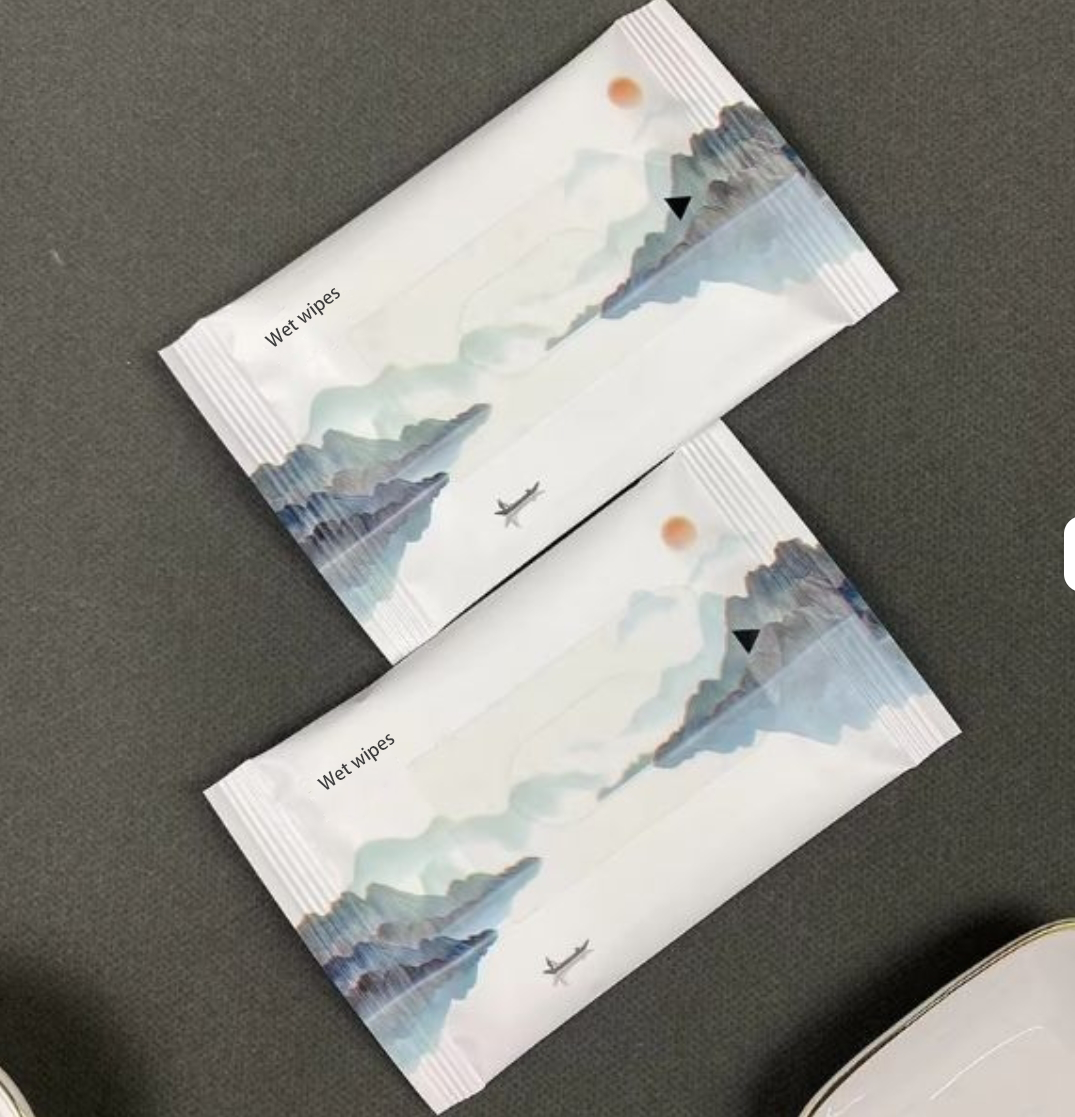 Factory Customizable Logo Eco-Friendly 2pcs or 3 Pcs Wet Cleaning Wipes for Commercial Catering Hotels Business Meetings 图2