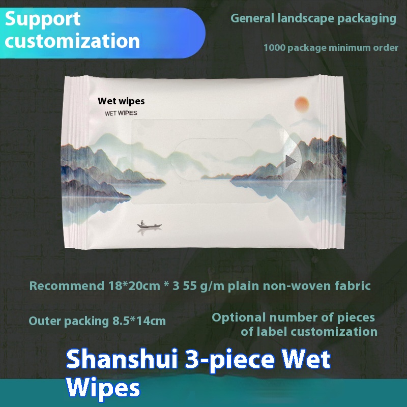 Factory Customizable Logo Eco-Friendly 2pcs or 3 Pcs Wet Cleaning Wipes for Commercial Catering Hotels Business Meetings 图4