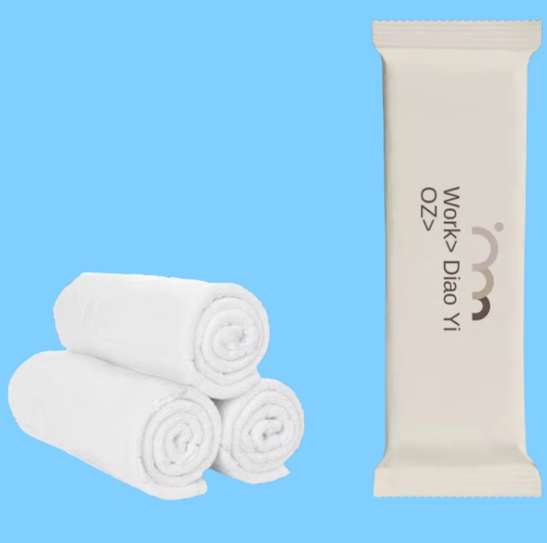 Factory Customize Logo Package Disposable Single Roll Wet Towel for Club Hotel Restaurant Cafe Exhibition Premium
