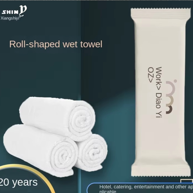 Factory Customize Logo Package Disposable Single Roll Wet Towel for Club Hotel Restaurant Cafe Exhibition Premium 图5