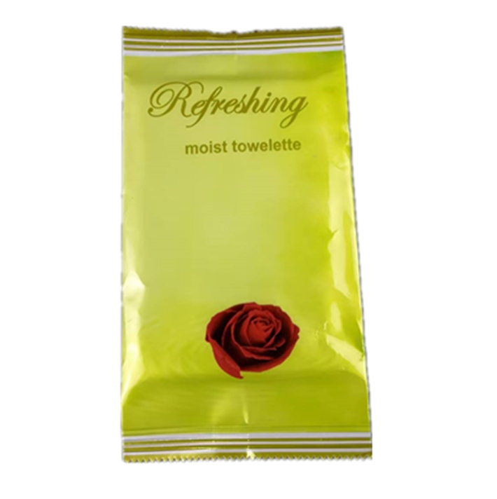 Factory Customize Logo Portable Plant Fragrance Single Piece Wet Wipes for Travel Party Advertisement Promotion