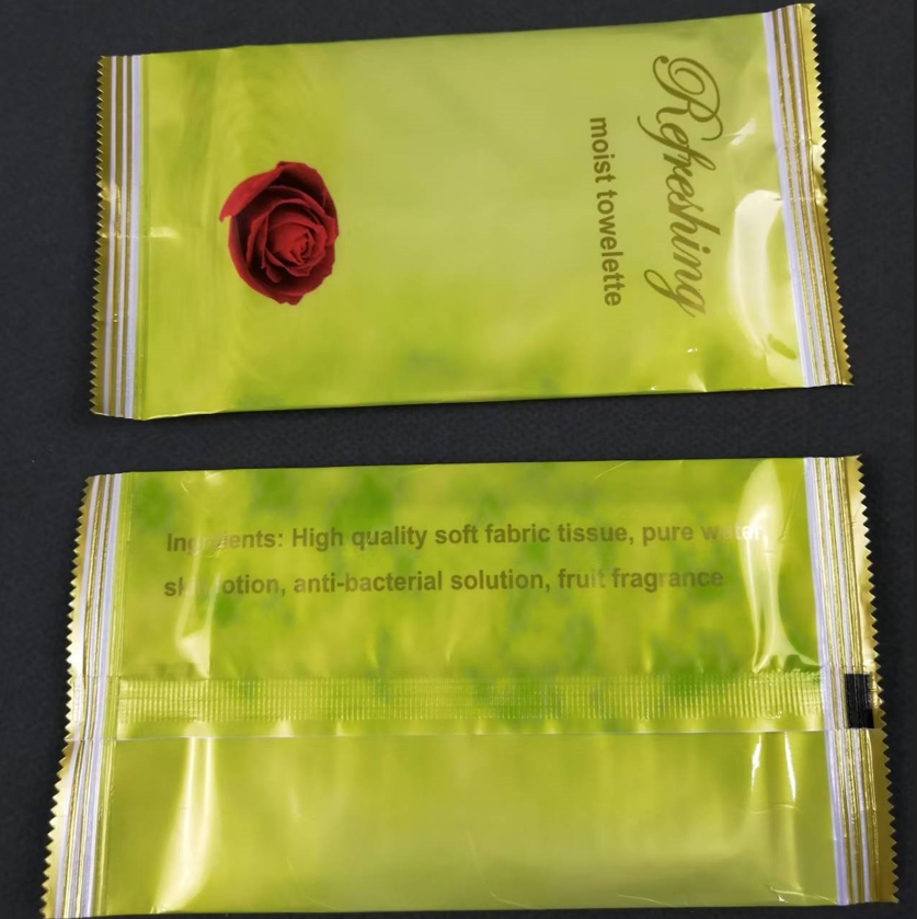 Factory Customize Logo Portable Plant Fragrance Single Piece Wet Wipes for Travel Party Advertisement Promotion 图3