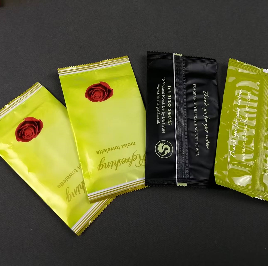 Factory Customize Logo Portable Plant Fragrance Single Piece Wet Wipes for Travel Party Advertisement Promotion 图6