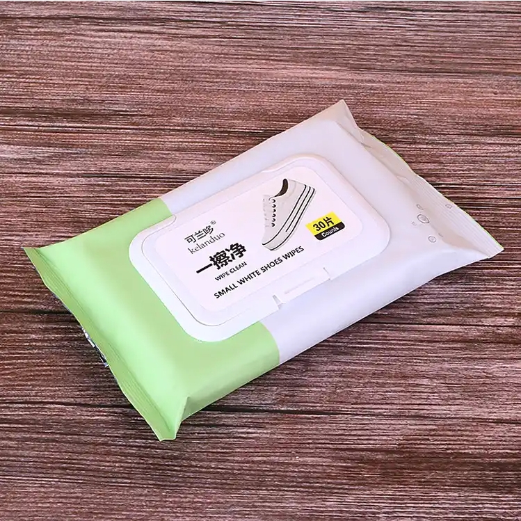 Factory Customized Logo 12Pc Shoe Wiping Wet Wipes for Travel Shoes, Leather Shoes, Sports Shoes, White Shoes 图6
