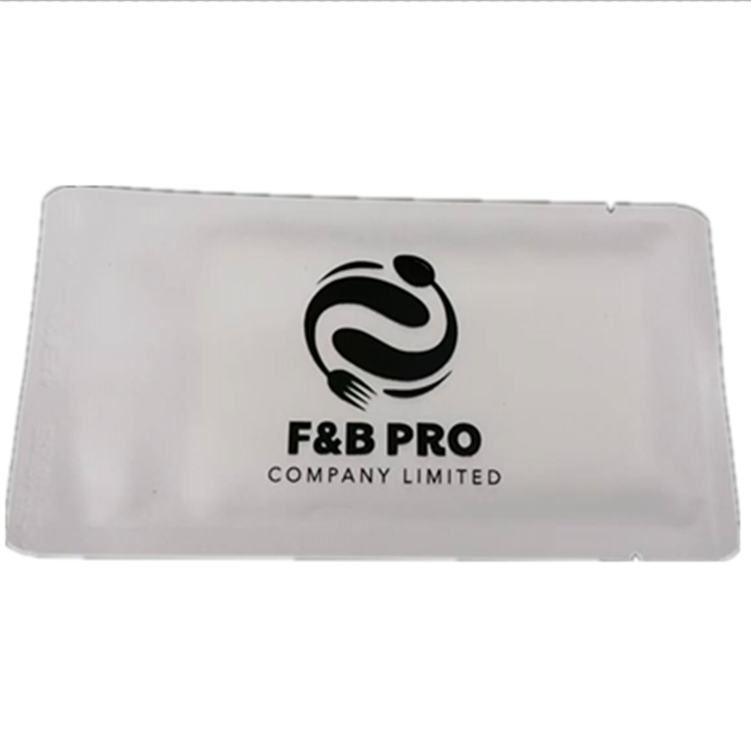 Factory Price Custom Eco-Friendly Four Side Sealed 2 Piece Wet Wipes for Aviation Catering Commercial Advertisement Cleansing 图5