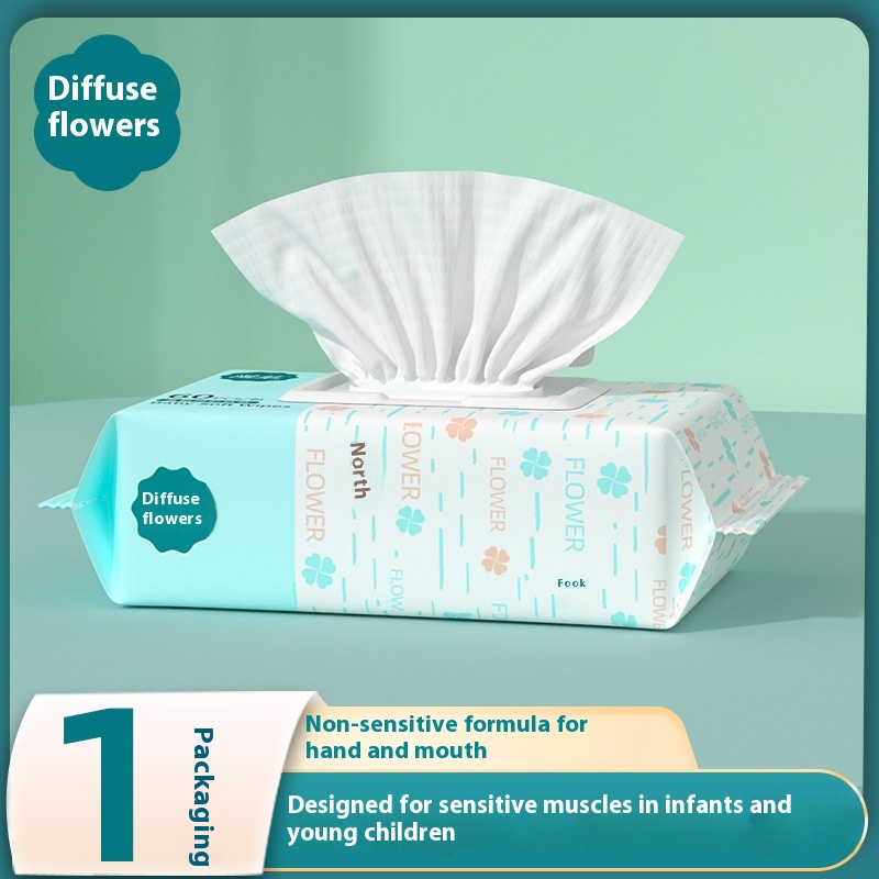 Factory Supply In-Stock Custom 60pcs Eco-friendly Soft Baby Wet Wipes for Newborn Skin Care 图6