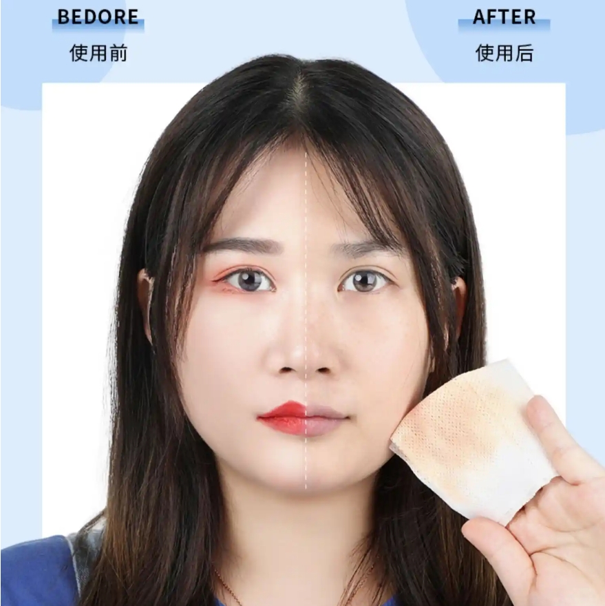 High Quality Eco-Friendly Makeup Remover Wipes Waterproof Eye Makeup Wipes for Home/Travel Feminine Type 图4
