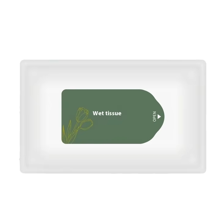 HIgh quality Factory Customized Logo Four-Sided Seal Eco-friendly Disposable 3pcs Wet Wipes for Restaurant Hotel Club Travel 图2