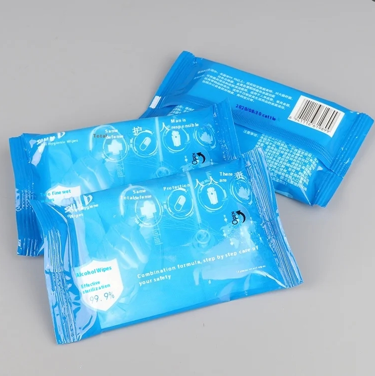 High Quality Factory Customized Multipurpose 10PCS 75% Alcoholic Wet Wipes with Sterilization Rate Reaches 99.9% 图4