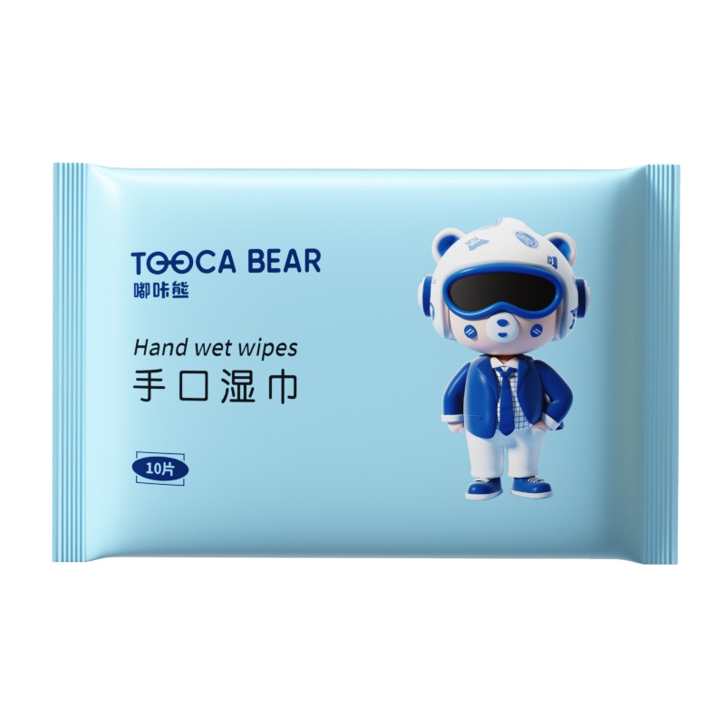 Hot Sale 10 Pcs Soft Non-Irritating Baby Wet Wipes Eco-Friendly Factory Supported for Infants Hand & Nose Care