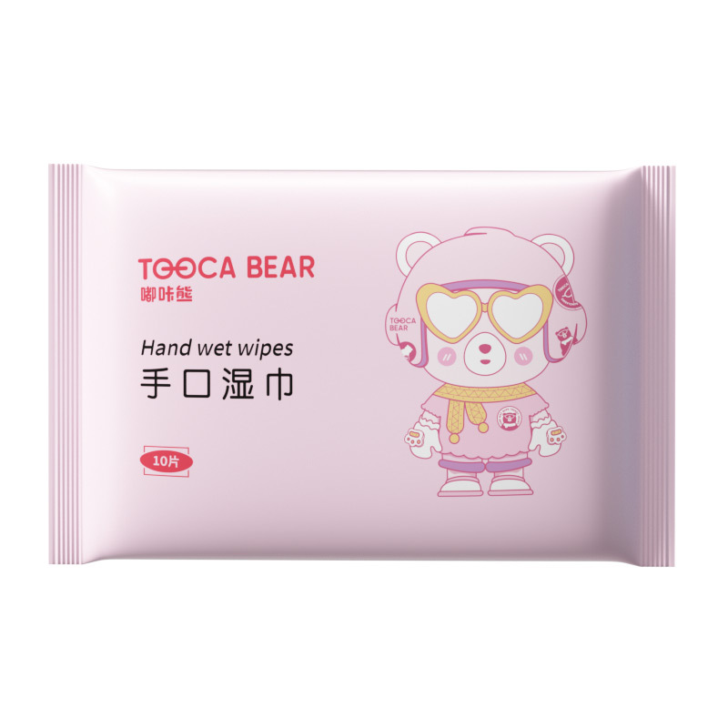 Hot Sale 10 Pcs Soft Non-Irritating Baby Wet Wipes Eco-Friendly Factory Supported for Infants Hand & Nose Care 图3