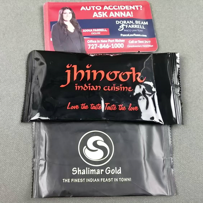 Hot Sale 1pc Large 25x25cm Thickened Wet Towel Factory Custom Logo Made of Polyester for Chain Catering & Hot Pot Shops 图5