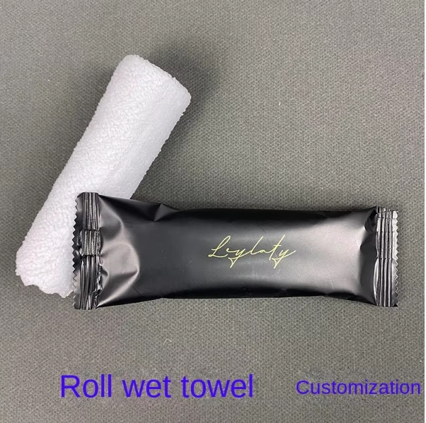 Hot Sale Customizable Single Roll Wet Polyester Towel Premium Quality Factory Packaged for Club Hotel Restaurant Cafe Exhibition 图2