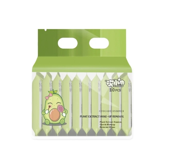Hot Sale Factory Custom Logo Non-Irritating Feminine10pcs Makeup Remover Wipes for Lip Gloss Eyelid for Pregnant Women