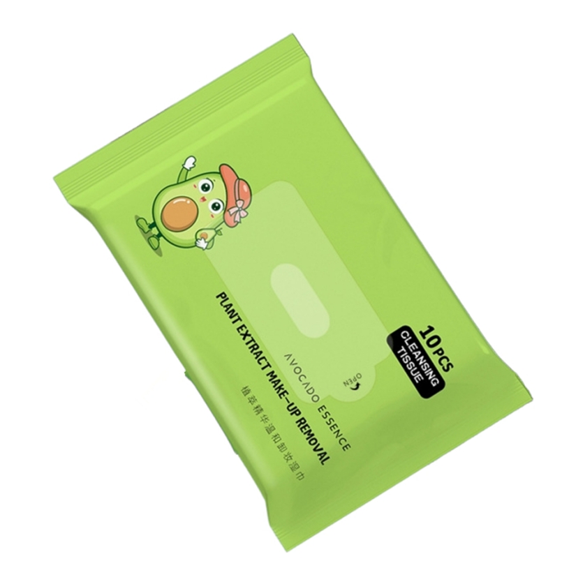 Hot Sale Factory Custom Logo Non-Irritating Feminine10pcs Makeup Remover Wipes for Lip Gloss Eyelid for Pregnant Women 图3