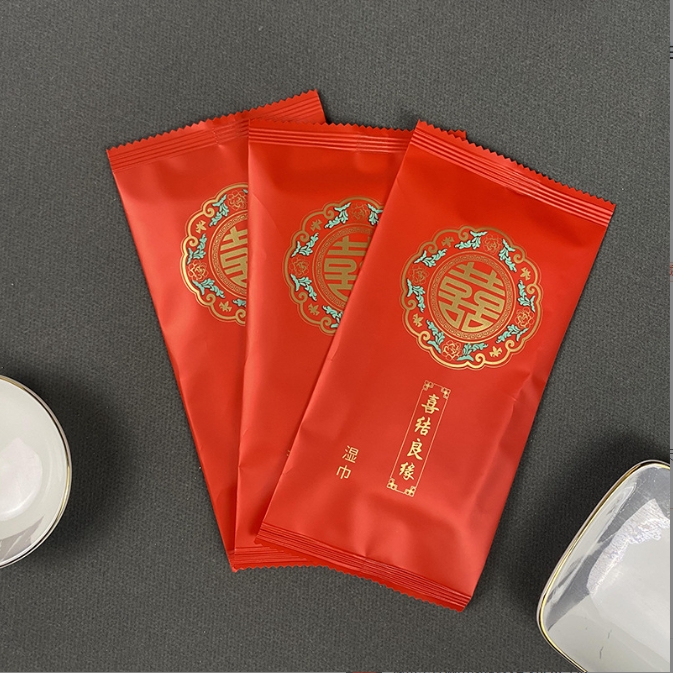 Hot Sale Factory Custom Logo Pack 1pc Large 25x25cm Wet Towel Thickened and Eco-Friendly for Hot Pot Chain Catering Shop 图3