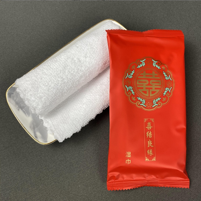 Hot Sale Factory Custom Logo Package 1pc Large Thickened 25x25cm Wet Towel for Chain Catering Hot Pot Shop 图4