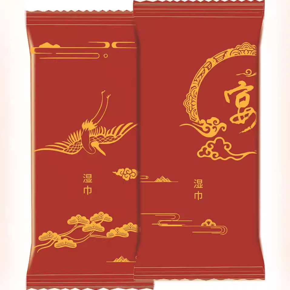 Hot Sale Factory Customized Logo Package Eco-Friendly 1pc Large Thickened 30x30cm Wet Towel for Chain Catering Hotel Travel