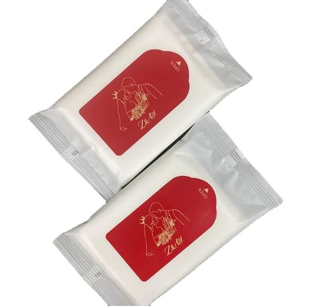 Low Factory Price Custom Digital Printing Logo 5pcs Adult Wet Wipes Feminine for Wedding Banquets Parties Travel