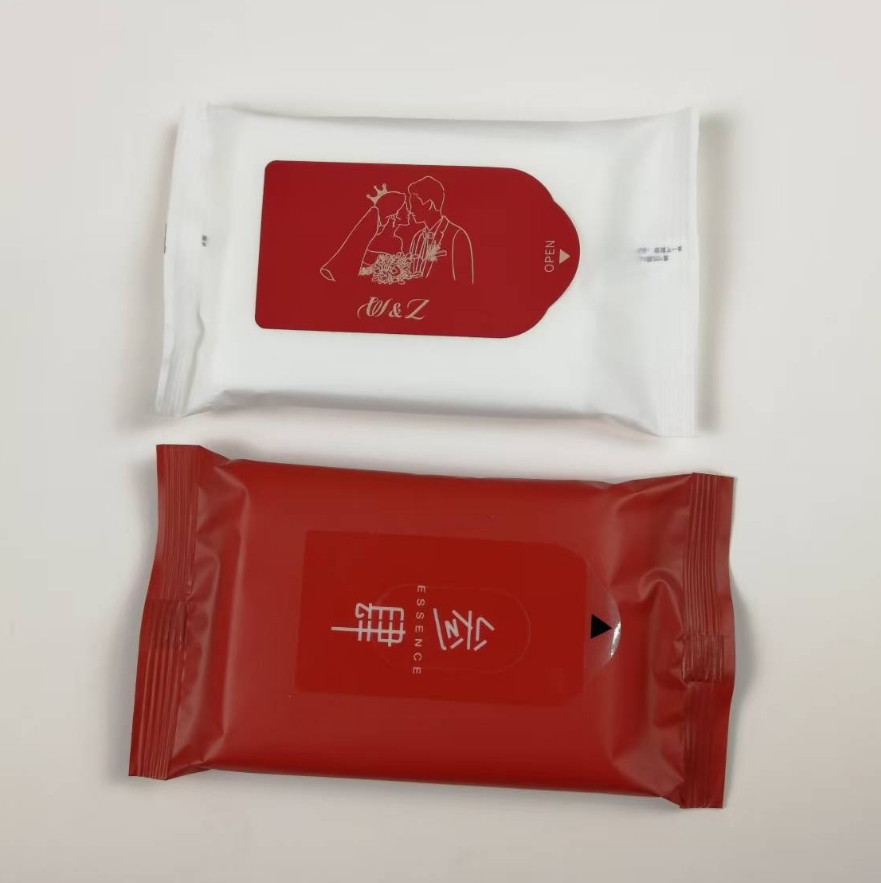 Low Price Factory Small Order Customized Logo 5-piece Disposable Increase and Thicken Wet Wipes for Wedding Banquet