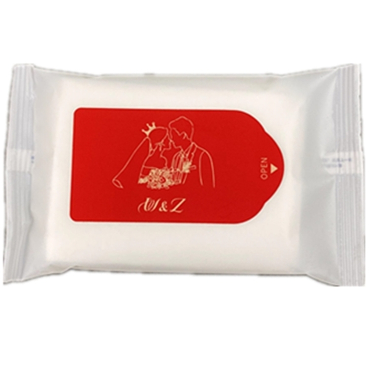 Low Price Factory Small Order Customized Logo 5-piece Disposable Increase and Thicken Wet Wipes for Wedding Banquet 图4