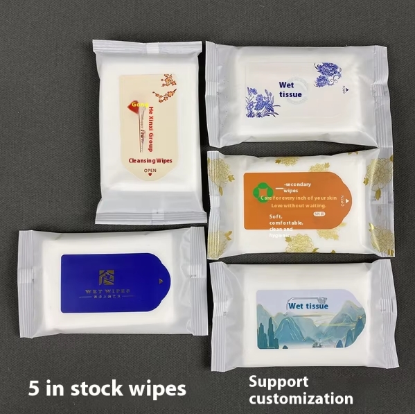 OEM Factory Custom 5-Pcs Eco-friendly Wet Cleansing Wipes for Hotel Catering Advertising Exhibitions Weddings-Small Order 图2