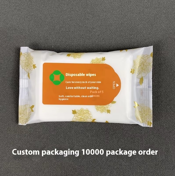 OEM Factory Custom 5-Pcs Eco-friendly Wet Cleansing Wipes for Hotel Catering Advertising Exhibitions Weddings-Small Order 图3