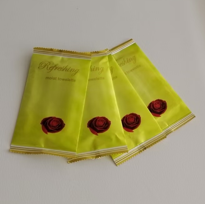 OEM Factory Custom Design Eco-Friendly Scented Single Wet Wipes Private Label Cleansing Wipes for Hotels Restaurants Travel
