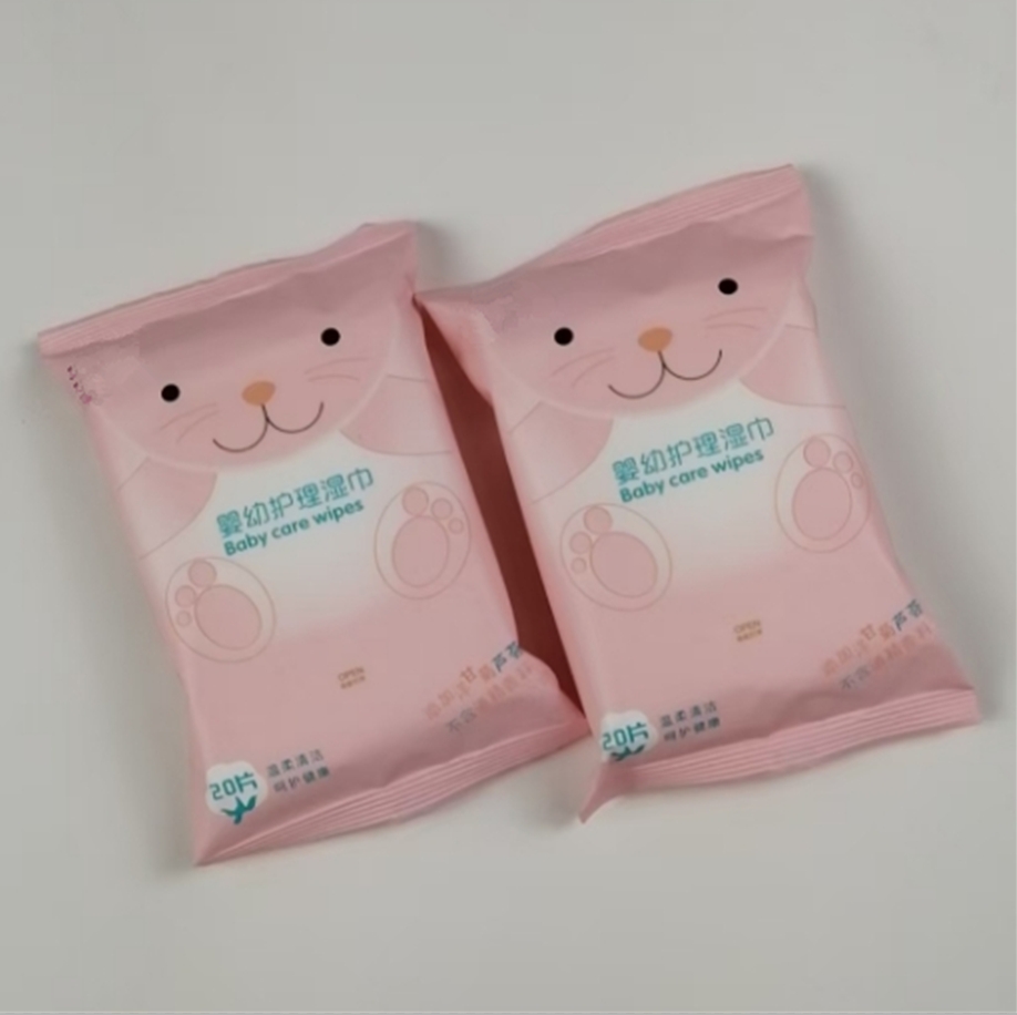 OEM Factory Custom Logo 20pcs Eco-Friendly Soft Non-Irritating Baby Wet Wipes for Cleaning Baby Mouth Nose Hands 图2