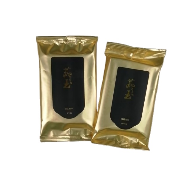 OEM Factory Custom Logo 5-Pcs Eco-friendly Wet Cleansing Wipes for Hotel Catering Advertising Exhibitions & Weddings
