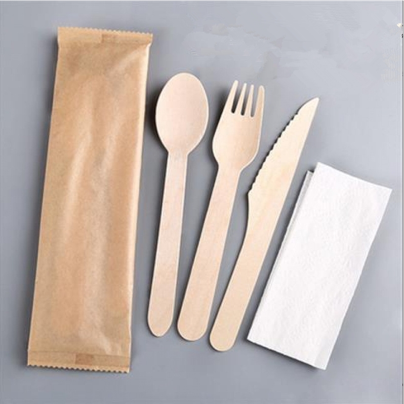 OEM Factory Custom Logo Corn Starch Biodegradable Disposable Cutlery Modern Fork Knife Spoon for Western Steak Restaurants 图3