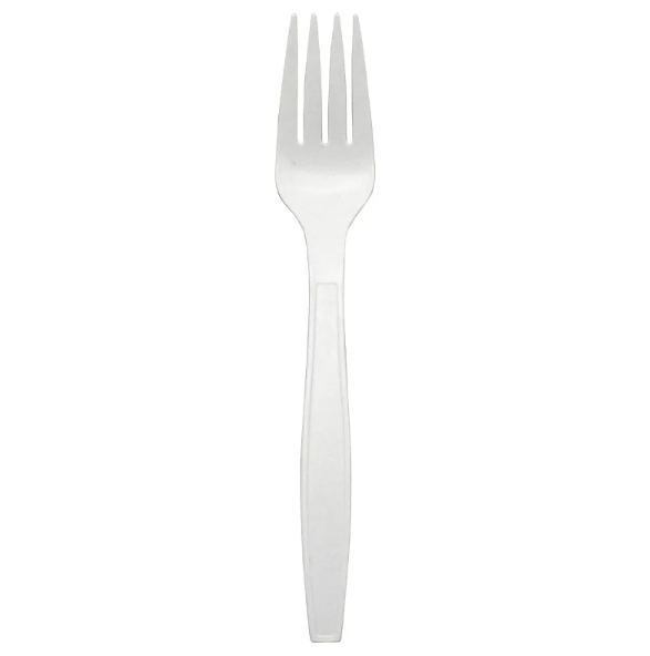 OEM Factory Custom Logo Corn Starch Biodegradable Disposable Cutlery Modern Fork Knife Spoon for Western Steak Restaurants 图5