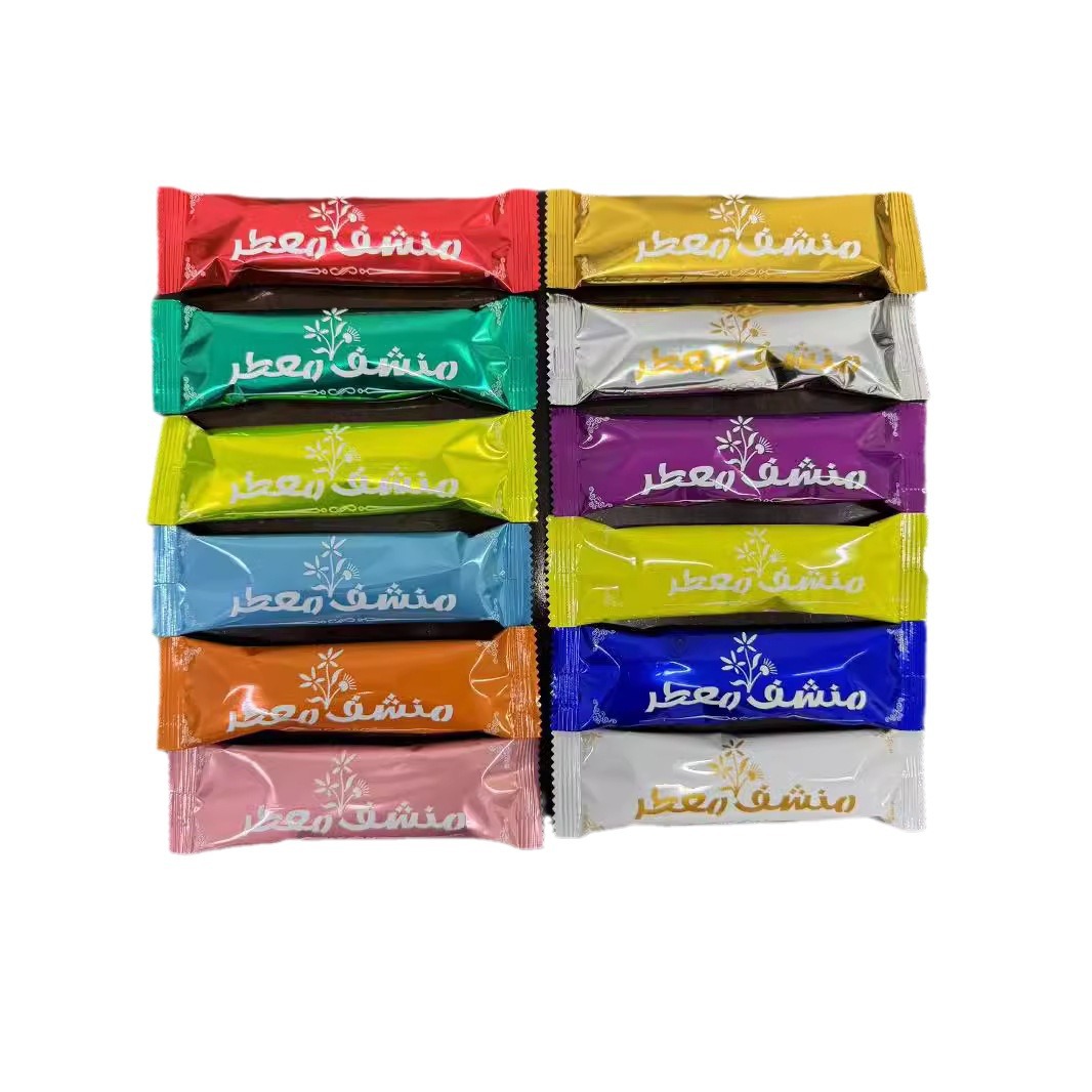 OEM Factory Custom Logo Eco-friendly 100% Pure Cotton Wet Towel Single Roll 24x24cm for Catering Hotels Clubs Cafes 图5
