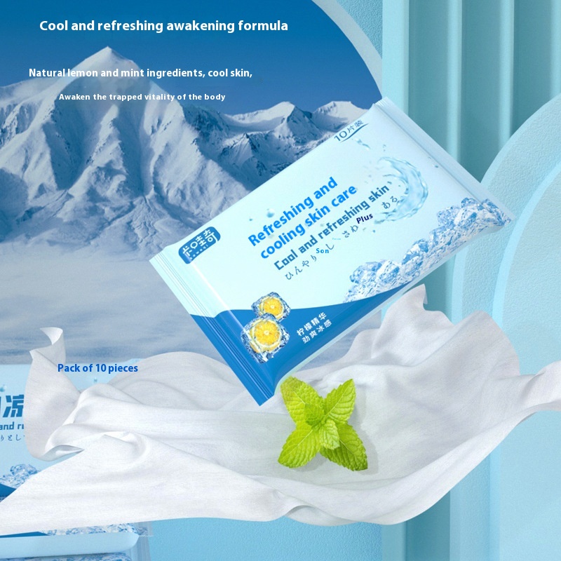 OEM Factory Custom Logo Eco-Friendly Portable 18x15cm Cold Cooling Wet Wipes 10pcs Set for Military Training Sports & Travel 图5