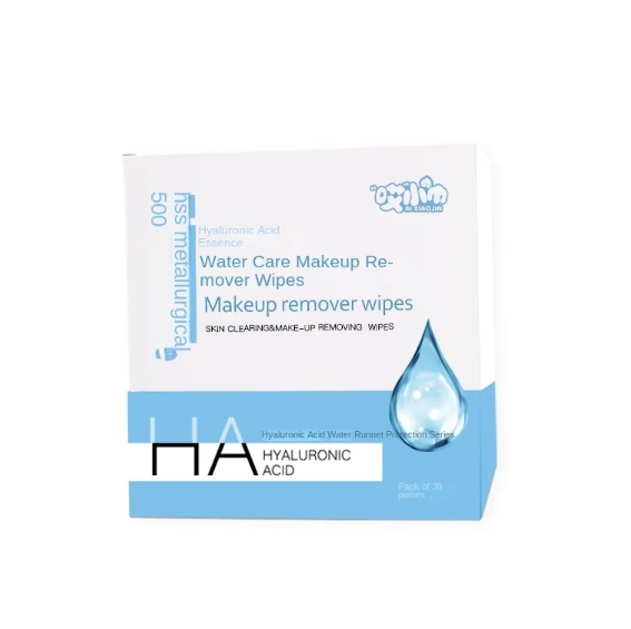 OEM Factory Custom Logo Moisturize Cleansing Facial 30pcs Per Box Makeup Remover Wipes for Remove Eye Shadow Powder Lip Gloss 图5
