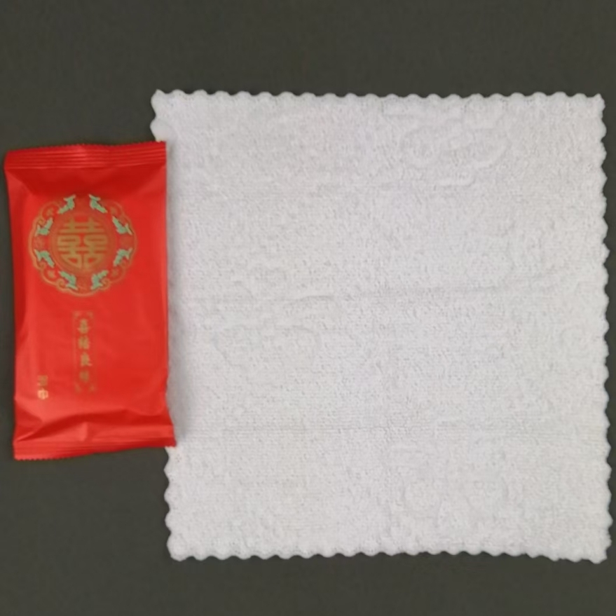 OEM Factory Custom Logo Pack of 1pc 25x25cm Large Thickened Wet Towel Eco-Friendly for Chain Catering & Hot Pot Shops 图4
