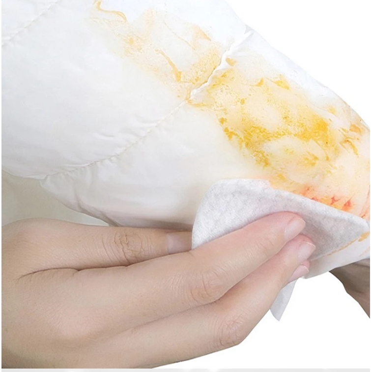 OEM Factory Custom Private Label Eco-Friendly Disposable 12pcs Down Jackets Wet Wipes for Cleaning Stain Remover Cloth Care 图4