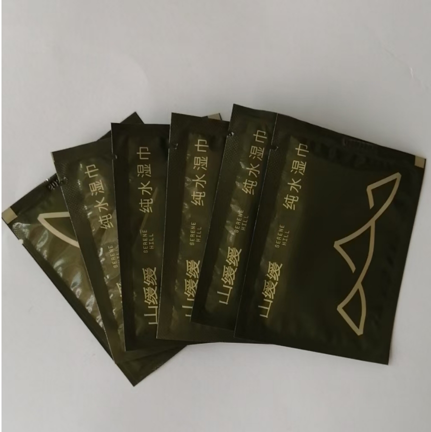 OEM Factory Custom Private Label Mini Single Wet Wipes Pure for Water Alcohol-Free Four-Sided Sealed Eco-Friendly for Travel