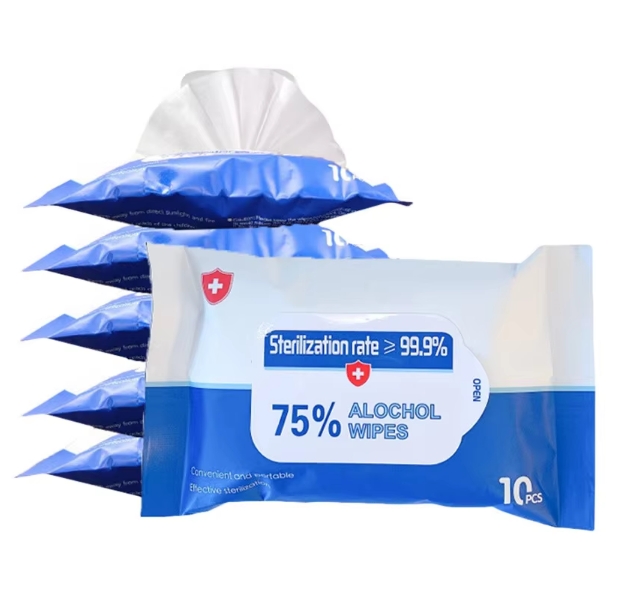 OEM Factory Customized 10PCS Portable Multipurpose 75% Alcoholic Wet Wipes 99.9% Sterilization Rate for Daily Cleansing 图5