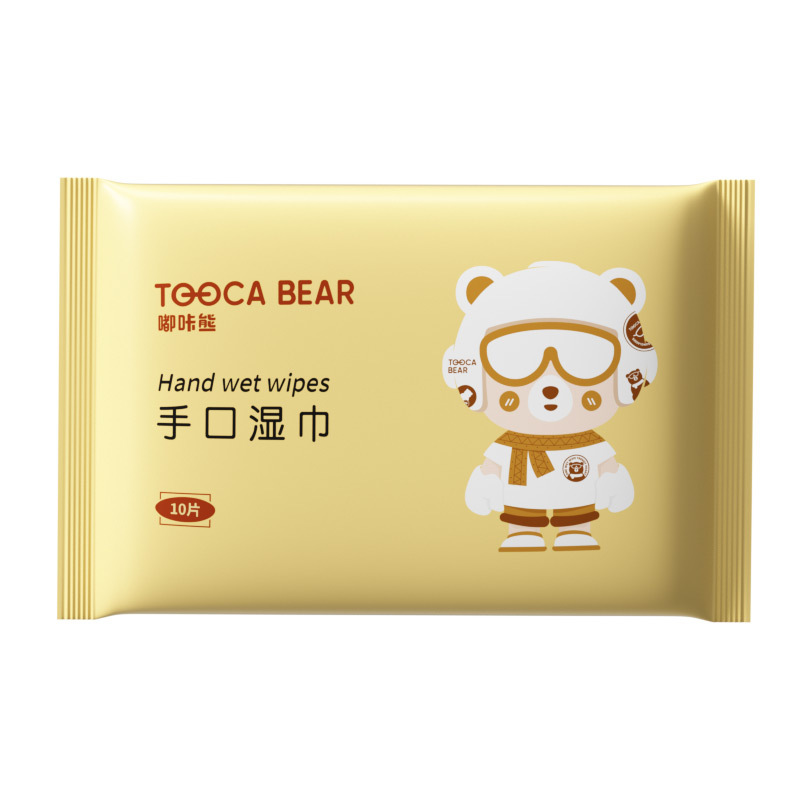 OEM Factory's Custom Logo 10 Pcs Eco-Friendly Soft Non-Irritating Baby Wet Wipes for Cleaning Baby Mouth Hands Nose 图5