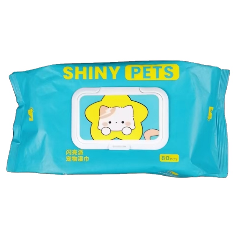 OEM Factory's Custom Logo Eco-Friendly Pet Wipes 80pcs Full Body Cleaning Wipes Without Alcohol 图2