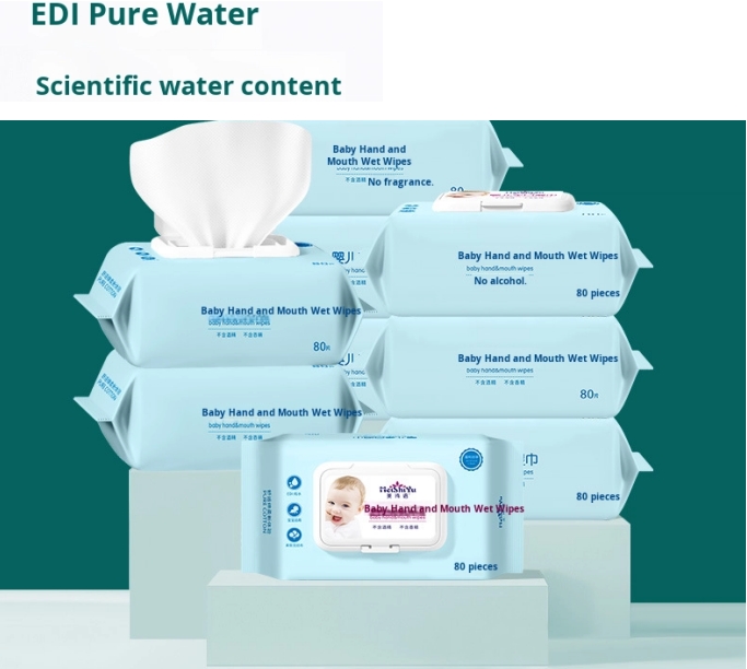 OEM Factory's High Quality 80pcs Non-Irritating Baby Wet Wipes Custom Logo Eco-Friendly for Cleaning Baby's Mouth Hands Nose 图6
