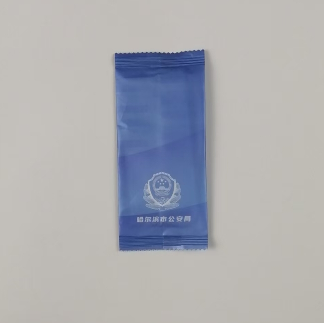 OEM Factory Small Order Custom Digital Printing Logo Eco-Friendly Single Piece Wet Wipes for Commercial Advertisement