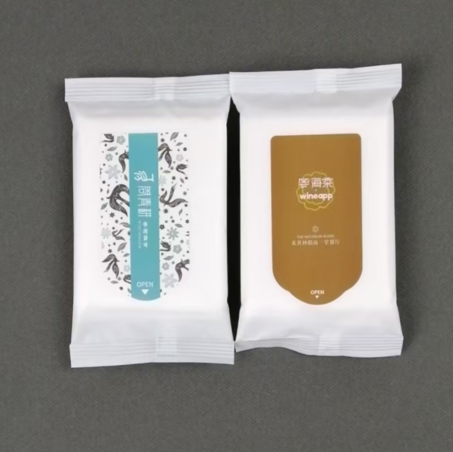 Promotion Custom Small Order 5-Pcs Eco-friendly Wet Wipes for Hotel Catering Advertising Exhibitions Weddings 图2